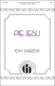 Pie Jesu Unison choral sheet music cover Thumbnail